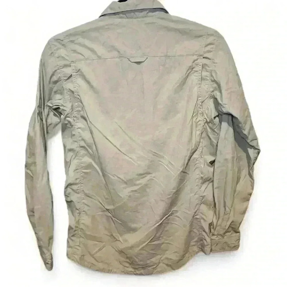 Columbia Beige Long Sleeve Button Down - Boy’s Large - Picture 2 of 6